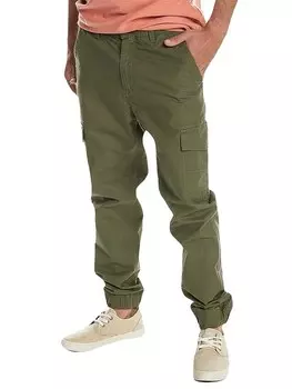 Брюки Quiksilver MW CUFFED CARGO, зеленый