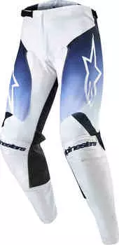 Брюки Racer Hoen для мотокросса Alpinestars, белый/синий