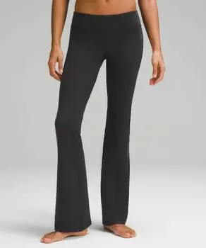 Брюки расклешенные с заниженной талией Align Lululemon, черный