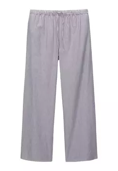 Брюки RUSTIC STRIPED PULL&BEAR, синий