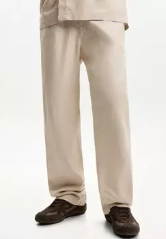 Брюки RUSTIC WIDE Bershka, песочный