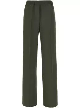 Брюки с эластичным поясом Weekend Max Mara, зеленый