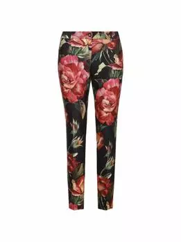 Брюки с цветочным принтом Dolce&Gabbana