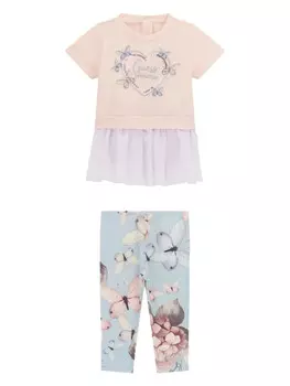 Брюки с логотипом guess kids (комплект из двух штук), розовый