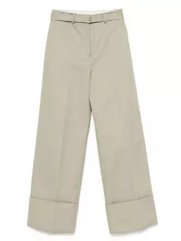 Брюки с поясом Lanvin, зеленый