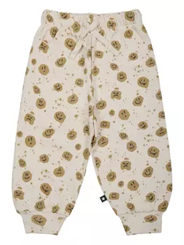Брюки с принтом Molo Mood Dots, нейтральный