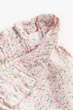 Брюки с талией из бумажного пакета H&M, белый
