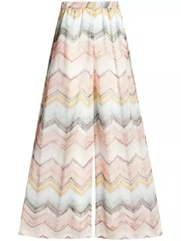 Брюки с узором зигзаг Missoni, розовый