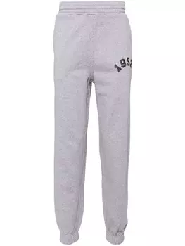 Брюки с вышивкой Givenchy, серый