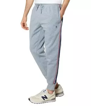 Брюки с высокой посадкой U.S. POLO ASSN., Stripe Tape Fleece Joggers