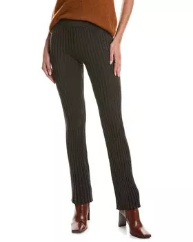 Брюки Sandro Rib из смеси шерсти, серый