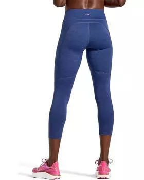 Брюки Saucony Fortify Crop, цвет Sodalite Heather