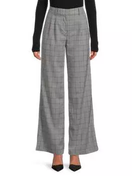 Брюки Широкие Calvin Klein Windowpane, charcoal