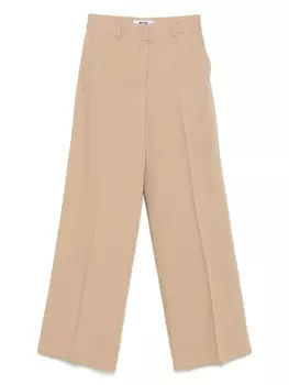 Брюки широкого кроя MSGM, нейтральный