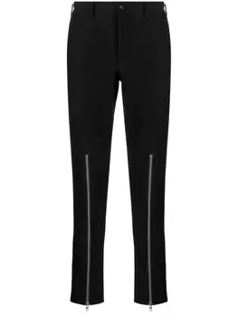 Брюки скинни с молниями Comme des Garons Homme Plus, черный