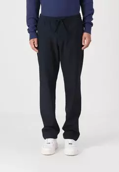 Брюки SLHSTRAIGHT ROBERT STRING PANTS FLEX Selected Homme, темно-синий