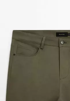 Брюки SLIM FIT Massimo Dutti, хаки