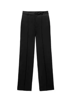 Брюки Smart Seamed PULL&BEAR, черные
