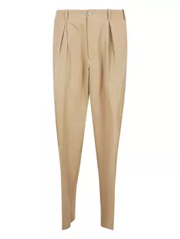 Брюки со складками Emporio Armani, нейтральный