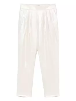 Брюки со складками Giorgio Armani, нейтральный