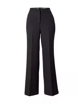 Брюки со складками спереди VERO MODA Wide leg Pleat-Front Pants VMKACANDRA, черный