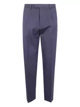 Брюки со складками Zegna, синий