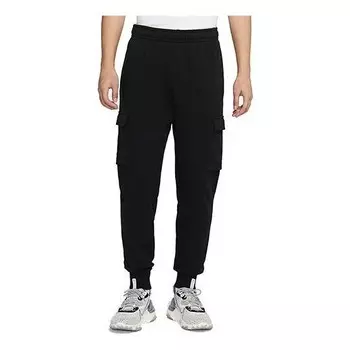 Брюки sportswear club cargo casual jogger pants black Nike, черный