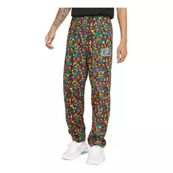 Брюки sportswear reissue retro loose casual woven long pants black Nike, черный