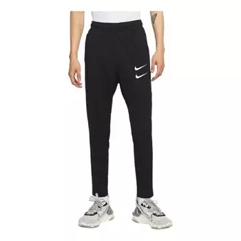 Брюки sportswear swoosh knnitted sports trousers black Nike, черный