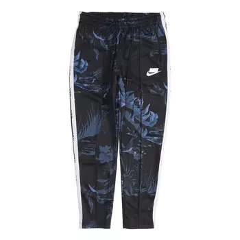 Брюки sportswear track floral pants black Nike, черный