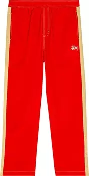 Брюки Stussy Panel Track Relaxed Pant 'Red', красный