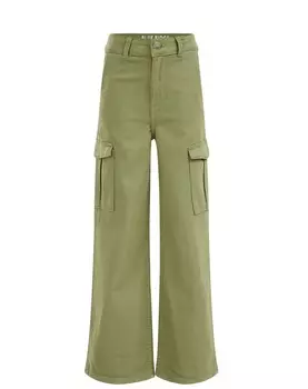 Брюки свободного кроя WE Fashion, оливковый