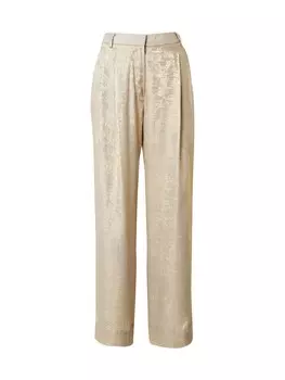 Брюки TAIFUN Wide leg Pleat-Front Pants, золотой