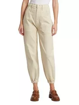 Брюки The Wrapper Patch Springy Mother Chalk Tapioca, бежевый