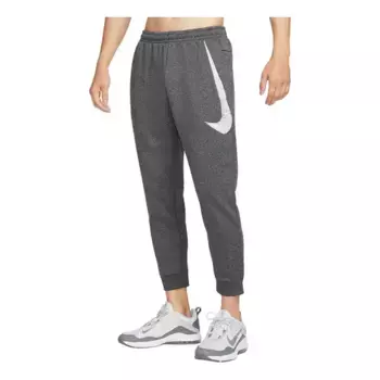 Брюки therma-fit pants 'big swoosh grey' Nike, серый