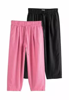 Брюки TIE WAIST BARREL LEG 2 PACK Next, черный
