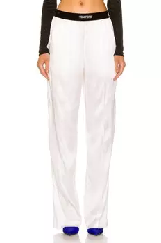 Брюки Tom Ford Satin, белый