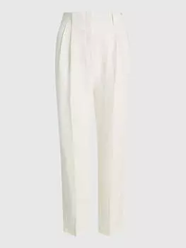 Брюки Tommy Hilfiger Tapered Linen, экрю