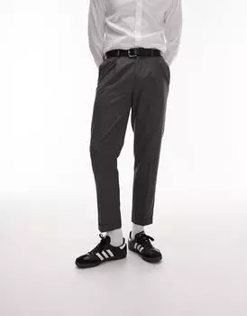 Брюки Topman темно-серые костюмные