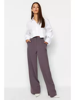 Брюки trendyol Marlenehose, фиолетовый