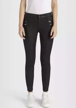 Брюки-трубы MAC "Skinny Zip", черный