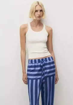 Брюки TWO-TONE Mango, темно-синий