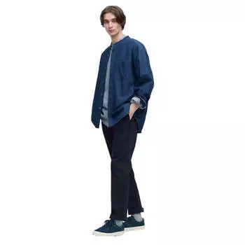 Брюки Uniqlo Slim Fit , темно-синий