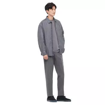 Брюки Uniqlo Smart Comfort Ankle Length (Long), серый