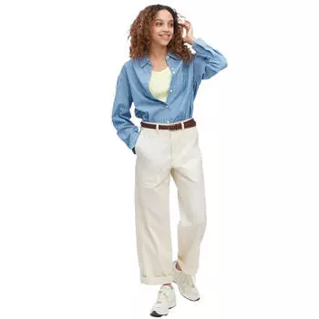 Брюки Uniqlo Wide Leg Baker, белый