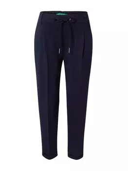 Брюки UNITED COLORS OF BENETTON Loose fit Pleated Pants, темно-синий