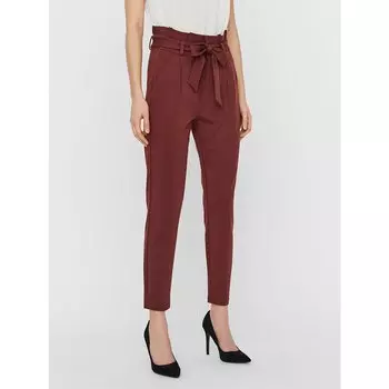 Брюки Vero Moda Loose Paperbag, коричневый