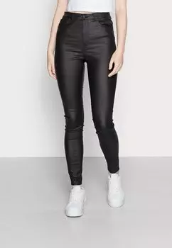 Брюки Vmsandra Coated Vero Moda, черный