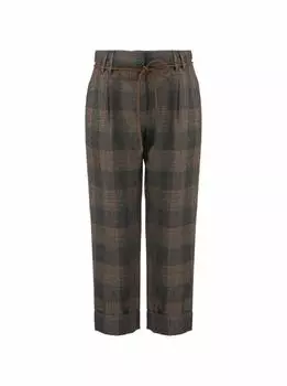 Брюки в клетку Brunello Cucinelli