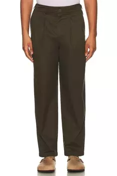Брюки WAO Double Pleated Chino, оливковый